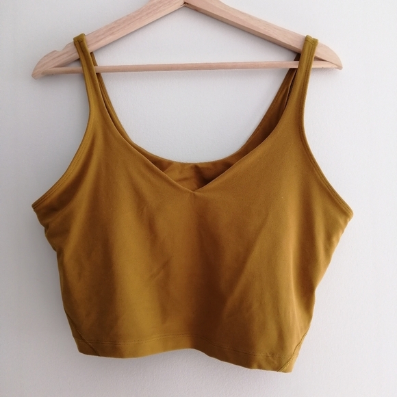 Lululemon Align Tank Mustard Yellow Gold Brown Plus Size 14 - Picture 2 of 11